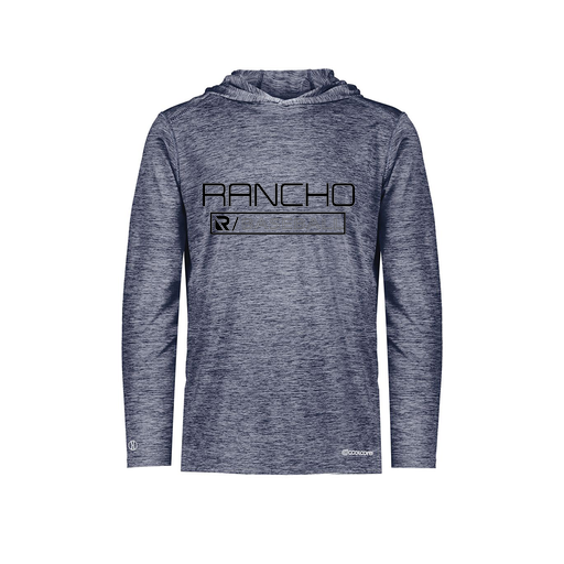 [FOLHCGNV-AS-LOGO1] Decker Men's Charge Hoodie (Adult S, Navy, Logo 1)