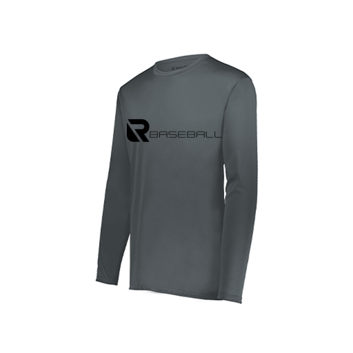 [222822.059.XS-LOGO3] Men's LS Smooth Sport Shirt (Adult XS, Gray, Logo 3)