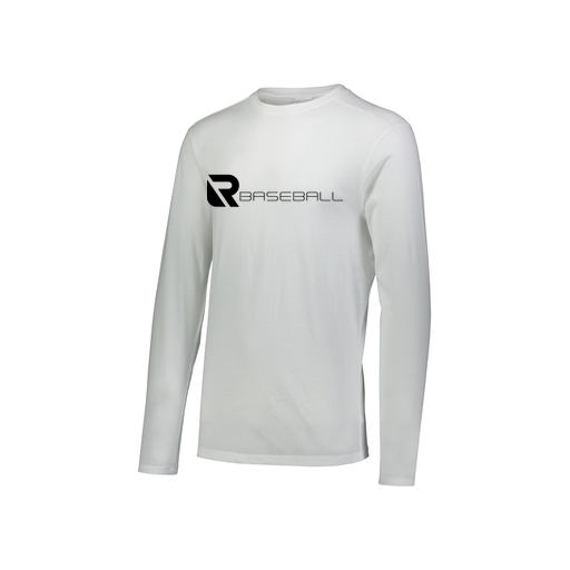 [FTLCUBWH-YS-LOGO3] Decker Youth Tri-Blend T-Shirt - Long Sleeve (Youth S, White, Logo 3)