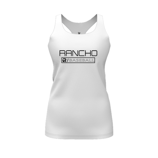 [FT0TRBWH-FYS-LOGO1] Decker Racerback Tank Top (Female Youth S, White, Logo 1)