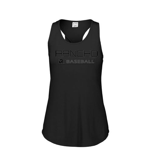 [FT0TUBBK-FAS-LOGO1] Ladies Tri Blend Tank Top (Female Adult S, Black, Logo 1)