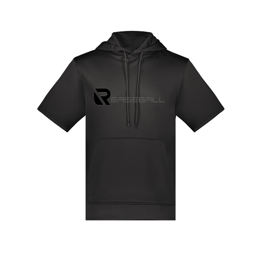 [6871.080.S-LOGO3] Men's Dri Fit Short Sleeve Hoodie (Adult S, Black, Logo 3)