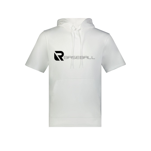 [6871.005.S-LOGO3] Men's Dri Fit Short Sleeve Hoodie (Adult S, White, Logo 3)