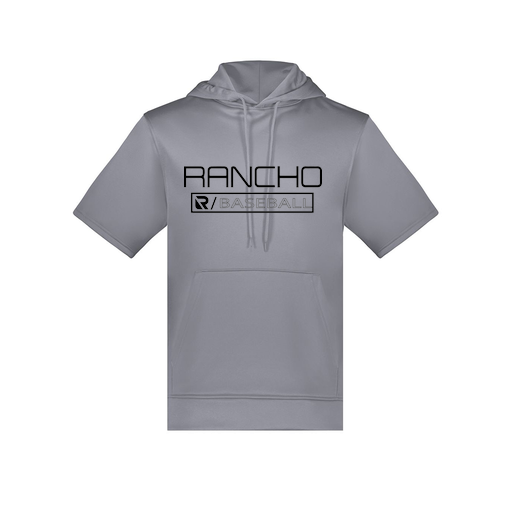 [6871.059.S-LOGO1] Men's Dri Fit Short Sleeve Hoodie (Adult S, Gray, Logo 1)