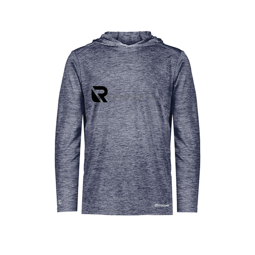 [FOLHCGNV-YS-LOGO3] Decker Youth Charge Hoodie (Youth S, Navy, Logo 3)