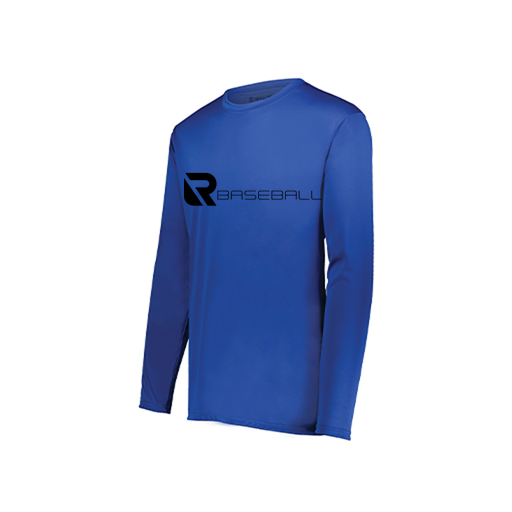 [222822.060.XS-LOGO3] Men's LS Smooth Sport Shirt (Adult XS, Royal, Logo 3)