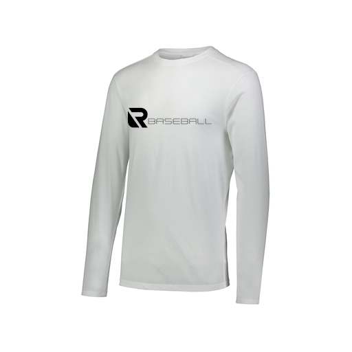 [FTLCUBWH-AXS-LOGO3] Decker Men's Tri-Blend T-Shirt - Long Sleeve (Adult XS, White, Logo 3)