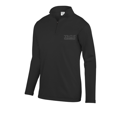 [FOLQFFBK-AS-LOGO1] Decker Men's FlexFleece 1/4 Zip (Adult S, Black, Logo 1)