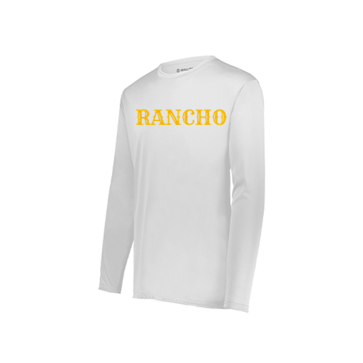 [222823.005.S-LOGO2] Youth LS Smooth Sport Shirt (Youth S, White, Logo 2)