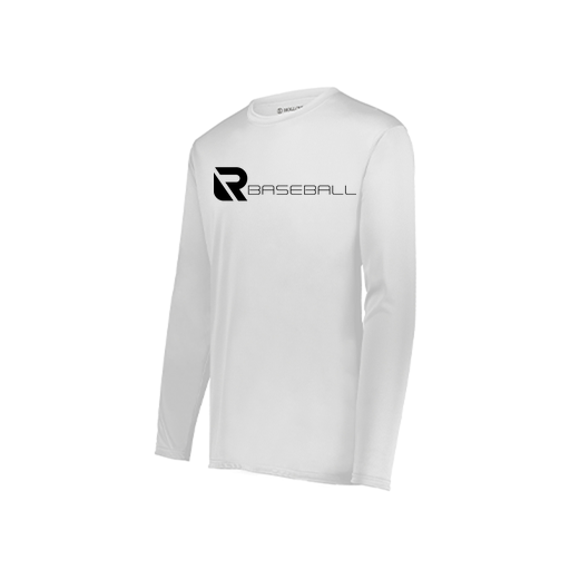 [222823.005.S-LOGO3] Youth LS Smooth Sport Shirt (Youth S, White, Logo 3)