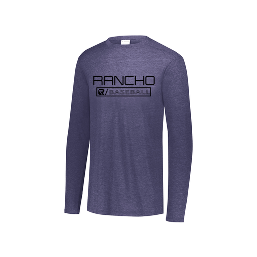 [FTLCUBNV-YS-LOGO1] Youth LS Ultra-blend T-Shirt (Youth S, Navy, Logo 1)