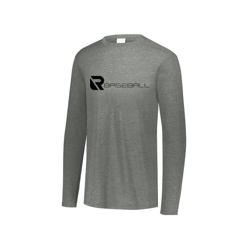 [3076.013.S-LOGO3] Youth LS Ultra-blend T-Shirt (Youth S, Gray, Logo 3)