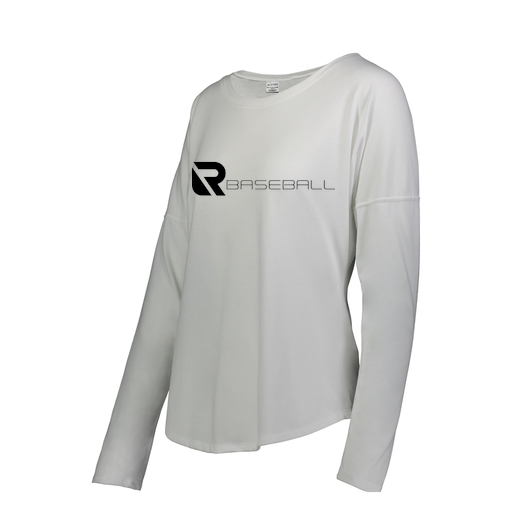 [FTLCUBWH-FAS-LOGO3] Decker Women's Tri-Blend T-Shirt - Long Sleeve (Female Adult S, White, Logo 3)