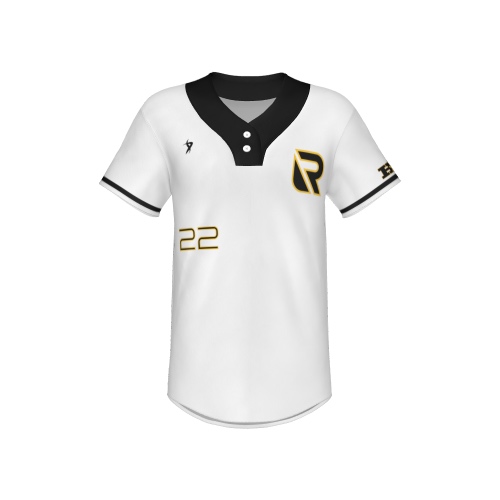 Rancho Sports Baseball - White two button